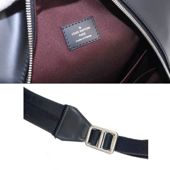 Louis Vuitton Monogram Macassar Josh NV Backpack Rucksack Brown Black - Picture 7 of 9